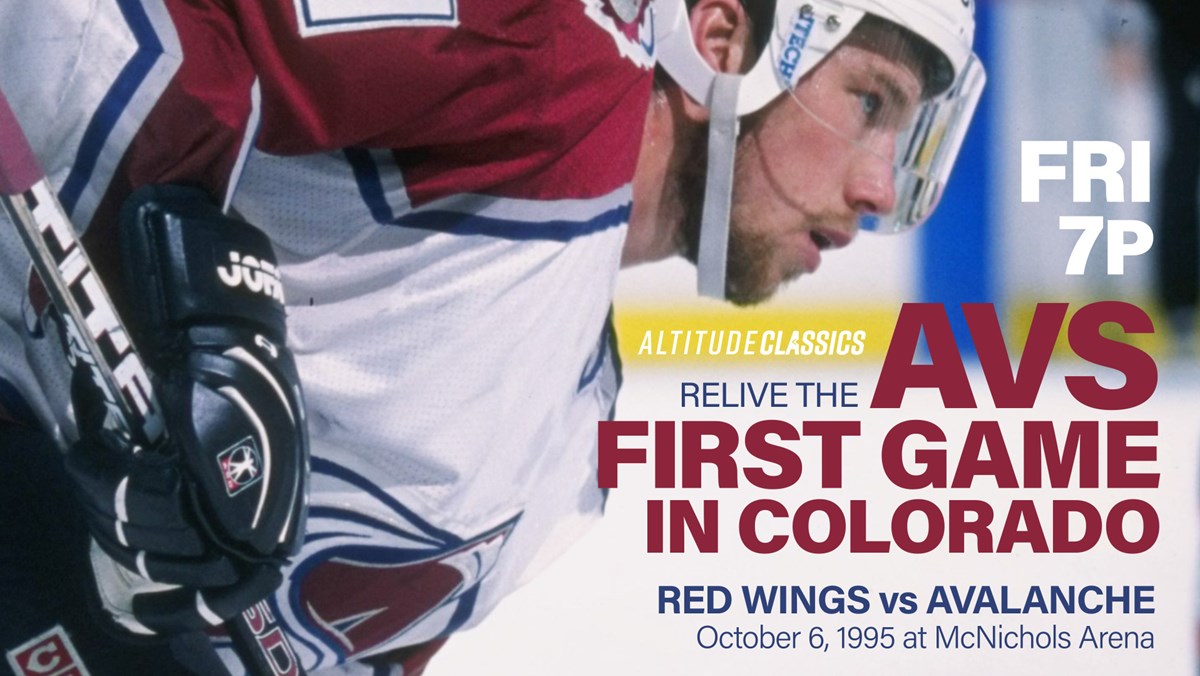 We're replaying the first Avs game at McNichols Arena on Friday