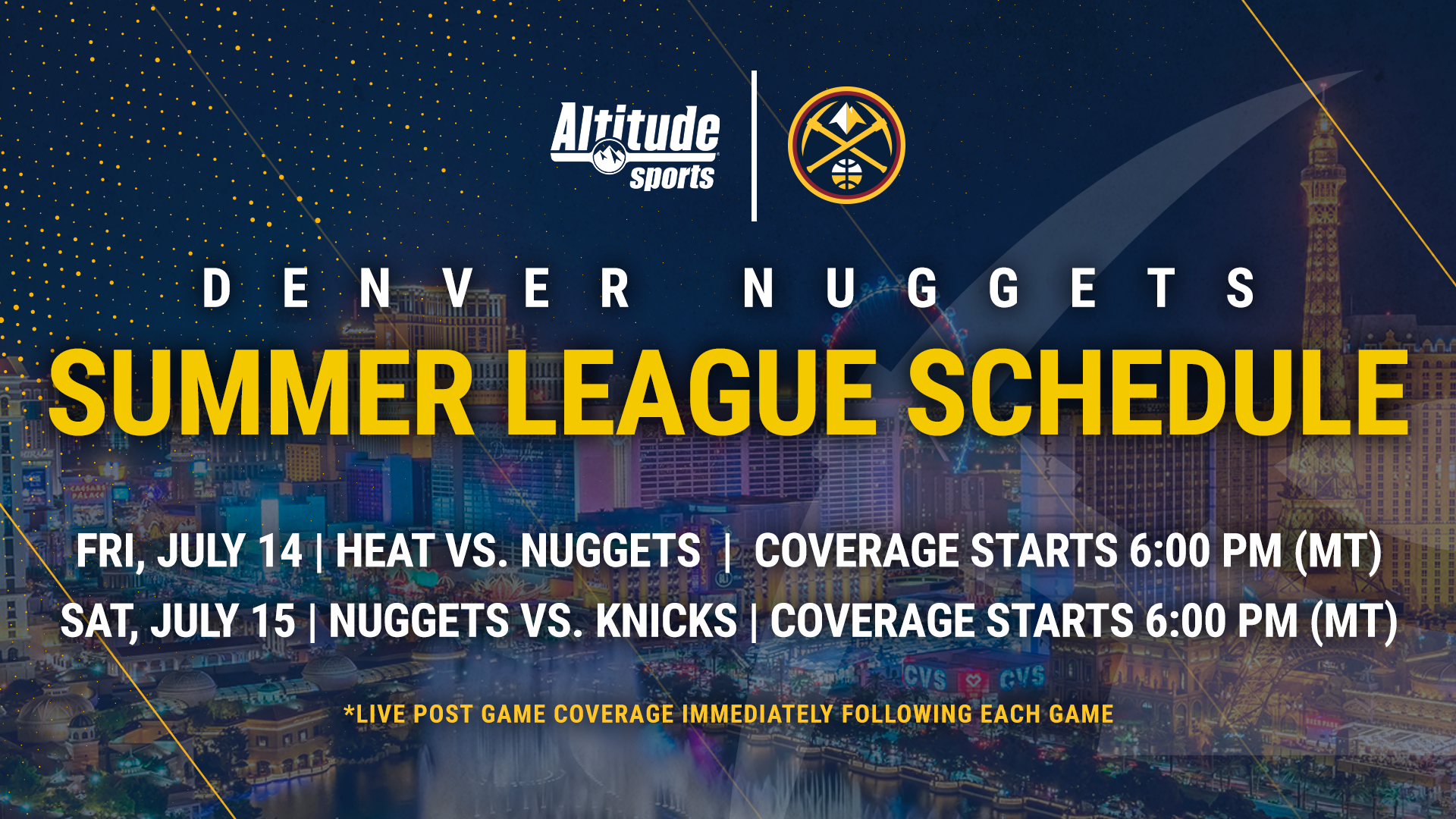 Altitude Sports announces Avs' broadcast schedule Altitude Sports